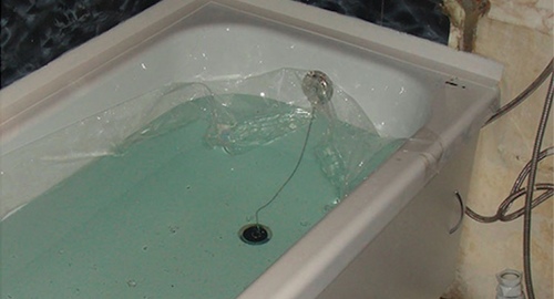 Установкой акрилового вкладыша | Окружная